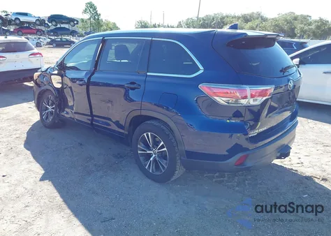 2016 Toyota Highlander Xle V6 from USA, damaged, VIN 5TDKKRFHXGS126314